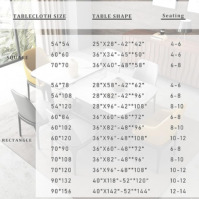 Fitable Rectangle Tablecloth Stain and Wrinkle Resistant Washable Polyester Table Cloth for Buffet Parties and Camping (54x78 inch, Sapphire)