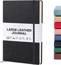 BEECHMORE BOOKS Lined Journal Notebook, 8.5 x 11.5 inch, A4 160 Lined Pages, Hardcover Leather Journals for Women, Men, Writing and Notebooks for Work - 120 GSM Thick Paper, Gifts Box Included