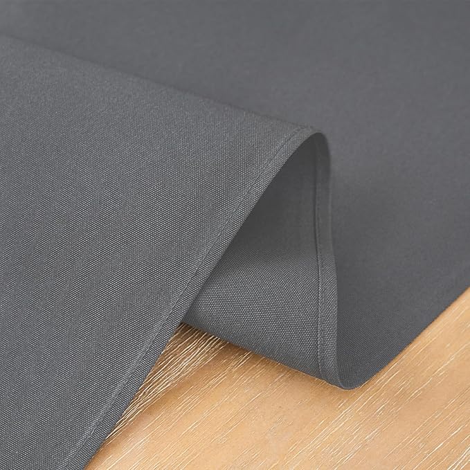 2 Pack Grey Table Runner 12 x 60 Inch Solid Color Farmhouse Runners Coffee Table Dresser for Daily Party Home Decoration