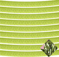 10 Pack 10 Feet Foil Fringe Garland Metallic Tinsel Streamers Banner Wall Hanging Curtain Backdrop for Parade Floats, Wedding, Disco, Birthday, St Patrick Day, Christmas Party Decorations(Light Green)