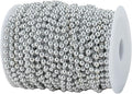 6mm Crafts Faux Pearl Beads Garland Pearl Bead Roll Strand of Pearls to Decorate Floral Centerpieces Wedding Party Favor Christmas Tree(82Feet Silver)