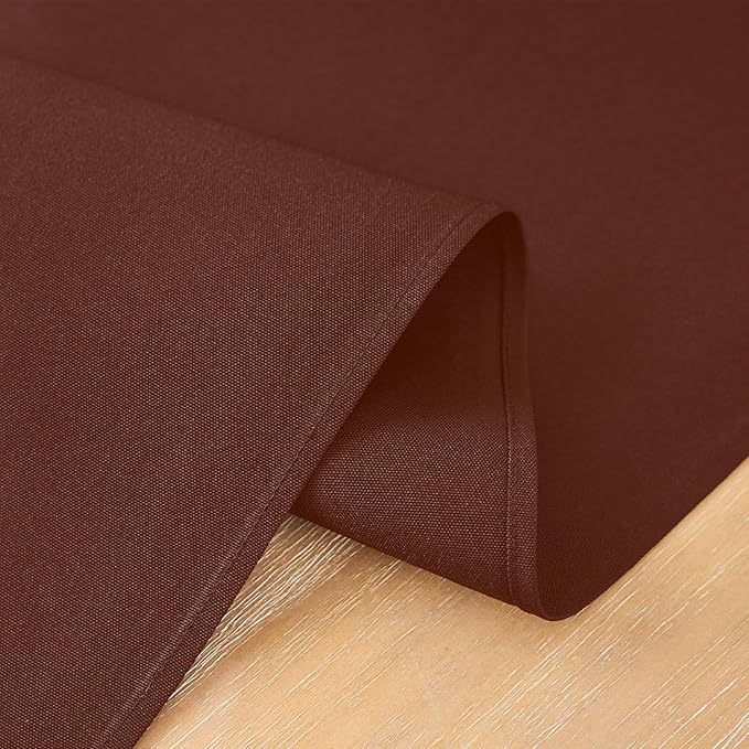 2 Pack Chocolate Table Runner 12 x 90 Inch Solid Color Farmhouse Runners Coffee Table Dresser for Daily Party Home Decoration
