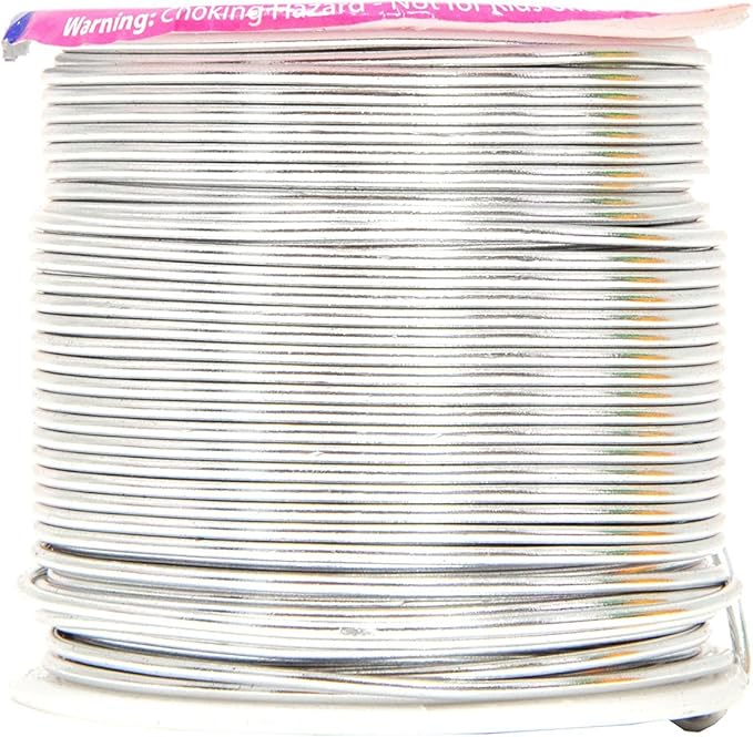 Mandala Crafts 16 Gauge Anodized Aluminum Craft Wire for Jewelry Making – 390 FT Colored Flexible Silver Copper True Blue Brown Red Kelly Green Wire - Bendable for Bonsai Armature Crafting Sculpting