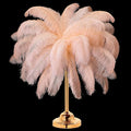 Retrowavy 30 Pcs 18-20 Inch Large Natural Ostrich Feathers Bulk for Centerpieces for Wedding Party Centerpieces Home Decoration Flower Arrangement (Champagne)