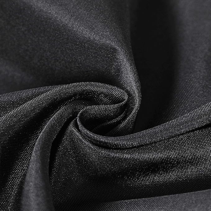 Rectangle Tablecloth 60x102 inch Washable Polyester Fabric Table Cloth for Wedding Party Dining Banquet Decoration（6 Pack 60x102, Black）