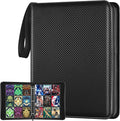 9 Pocket Card Binder, 900 Double Sided Pockets, PU Collection Binder for MTG, TCG, Sports Cards, Black (Carbon Black)