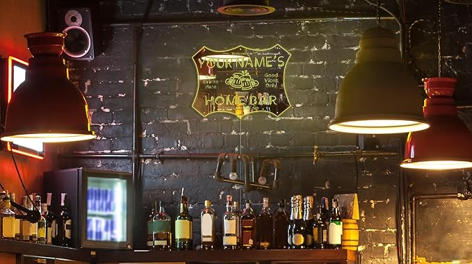 ADVPRO Personalized Your Name Home Bar RGB Dynamic Glam LED Sign - Cut-to-Edge Shape - Smart 3D Decoration - Multicolor Signage st06s32-fnd-p11d-tm-c