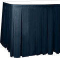 Ultimate Textile Pleat Polyester Fabric Table Skirt - Machine Washable Flame Resistant with Clips for Events, Weddings & Trade Shows, Cut & Sewn in Paterson, NJ - Wedgewood, 21' Box Pleat