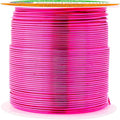 Mandala Crafts 22 Gauge Anodized Aluminum Craft Wire for Jewelry Making - 100 FT Colored Flexible Hot Pink Wire - Bendable for Bonsai Armature Crafting Sculpting