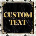 Custom Sign, Custom Street Sign, 11 Font Colors, 13 Font Styles, 4 Hole Options, 22 Sizes, 18x18 Inches, Rust Free DiBound, Fade Resistant, Made in USA by My Sign Center (Marble Tile)