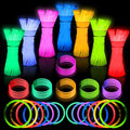 Ultra Bright Halloween Glow Sticks - 500PRO Party Pack with Connectors for Christmas, Neon Birthday and Holidays - Multicolor 8" Glow Sticks Necklaces Bulk