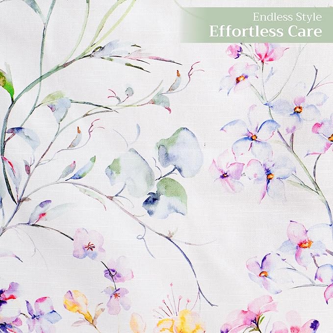 Maison d' Hermine Table Runner 100% Cotton Double Layer Table Runners 72 inches Long Decorative for Home Kitchen Dining Party Wedding Bridal Shower Spring Summer (Summer Floral, 14.50" x 72")