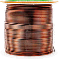 Mandala Crafts 22 Gauge Anodized Aluminum Craft Wire for Jewelry Making - 100 FT Colored Flexible Brown Wire - Bendable for Bonsai Armature Crafting Sculpting