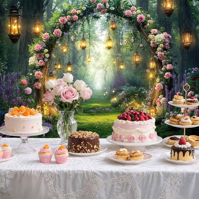 5x4ft Purple Flower Wedding Photography Backdrop Lavender Floral Wedding Bridal Photography Backdrop Anniversary Birthday Baby Shower Girl Party Banner Photo Booth Props Background Wall Decor