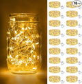 btfarm 18 Pack Fairy Lights Battery Operated [3 Modes], 7ft 20 Led Twinkle Lights Waterproof, Bulk Mini String Lights Battery Powered for Mason Jars Christmas Wedding Indoor, Warm White