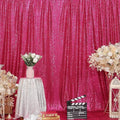 Poise3EHome 8FT x 10FT Sequin Photography Backdrop Curtain for Party Decoration, Hot Pink