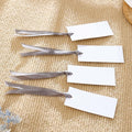 60pcs Wedding Banquet Place Cards for Table Setting.Name Table Cards .Name Cards with Ribbons. Can be Used for Wedding Banquet Table Decoration and Present Tags for Parties (Gray)