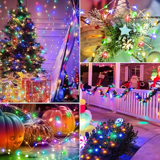 btfarm 10 Pack Fairy Lights Battery Operated with Timer, 10FT 30LED Twinkle Lights Waterproof, Copper Wire Christmas String Lights Battery Powered for Indoor Outdoor Wedding Party Holiday Decorations