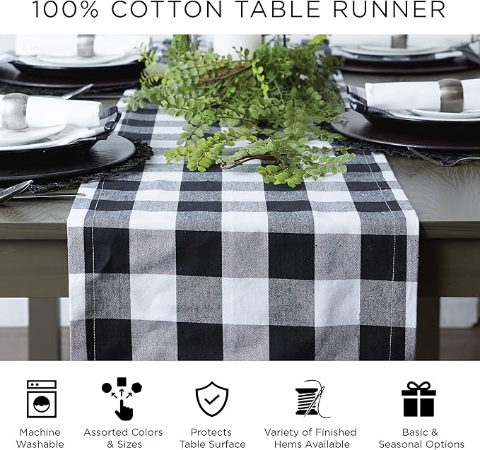 DII Woven Basic Tabletop Collection, Chevron Table Runner, 15x72, Artichoke