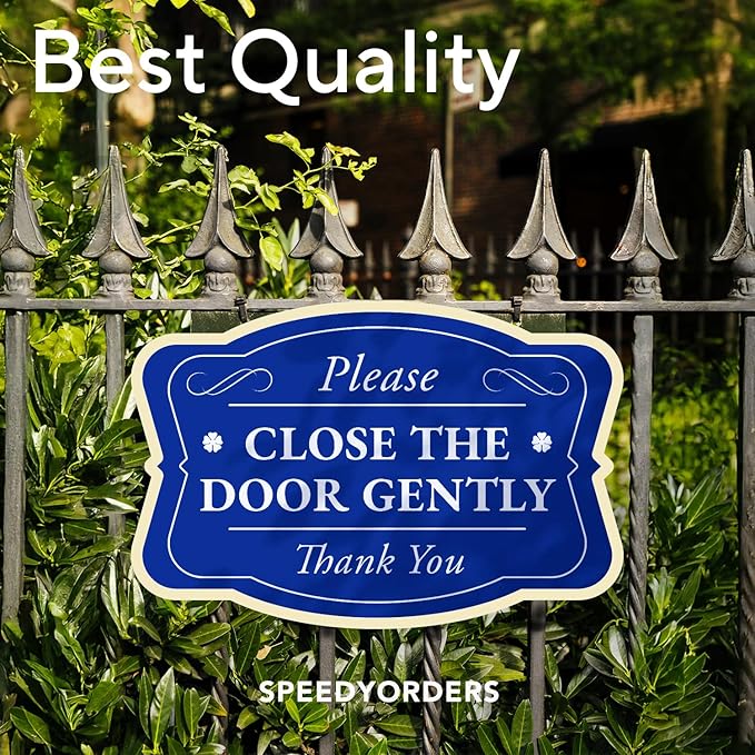 Custom Decorative Outdoor Metal Sign - Personalized Aluminum Sign, 18x12 In, Blue Steel, Waterproof, Made In USA
