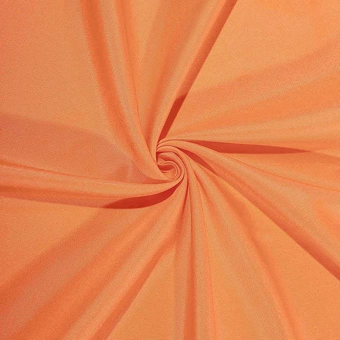 Efavormart 70" Premium Square Polyester Tablecloth for Wedding Kitchen Dining Events - Orange