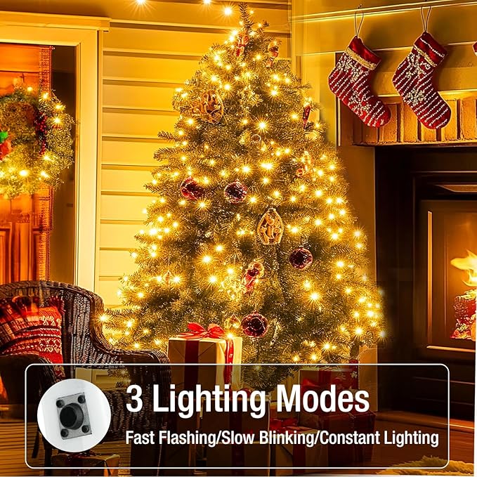 20 Pack Fairy Lights Battery Operated - 7ft 20 Led Twinkle Lights 3 Modes, Bulk Mini String Lights Waterproof for Mason Jars Vases DIY Party Wedding Decoration Christmas -Warm White