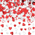 MARFOREVER Valentines Day Confetti, Red Heart Glitter Confetti Valentine's Day Metallic Foil Heart Love Table Scatter Sprinkles Sequins for Wedding Bridal Shower Birthday Party Favors Decorations