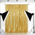 Eternal Beauty Gold Sequin Backdrop, 10x10 Ft Glitter Background Curtains for Shimmer Photography Party Wedding Birthday Back Drop Decor