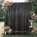20x10FT Black Sequin Backdrop - 4 Panels 5x10FT Wrinkle-Free Glitter Drapes for Weddings, Parties & Events