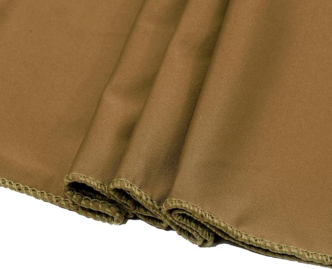 VDS Pack of 75 PCS | Mocha | Spandex Chair Sashes Bows Without Buckle | Stretch Elastic Banquet Universal Folding Chair Band Tie with for Wedding Party Conference Celebration Event Decoration