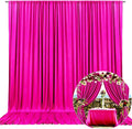 10 x 10 Feet Rose Red Backdrop Curtain for Partie, Background Curtains for Photoshoot, Birthday, Wedding, Halloween, Thanksgiving, Christmas Day, New Year Party Decorations 5Ft x 10Ft, 2 Panels