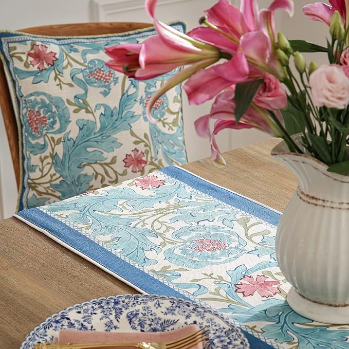 patdrea Linen Leopard Animal Table Runner Farmhouse for Home Kitchen Dining Decor Parties Family Dinners Christmas,12 x 102