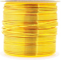 Mandala Crafts 18 Gauge Anodized Aluminum Craft Wire for Jewelry Making - 100 FT Colored Flexible Light Gold Wire - Bendable for Bonsai Armature Crafting Sculpting