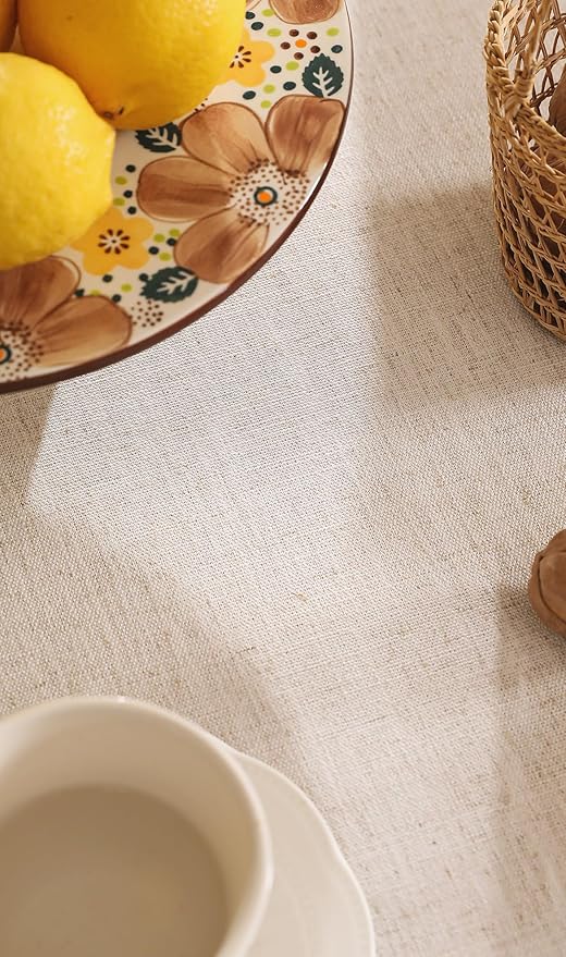 patdrea Designer Small Square Tablecloth,Pineapple Pattern Linen Tropical Style Tablecloths,Fall Table Cover Cloth Decor for Kitchen Dining Christmas,Tea Party,Thanksgiving,55"x55"-Pineapple B
