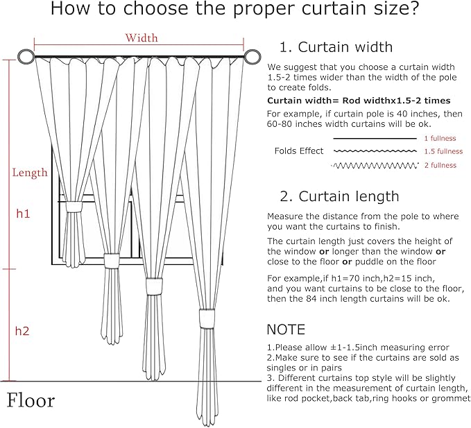 Vision Home Sand Pinch Pleated Semi Sheer Curtains Textured Linen Blended Light Filtering Window Curtains 120 inch for Living Room Bedroom Patio Pinch Pleat Drapes with Hooks 1 Panel 84" Wx120 L