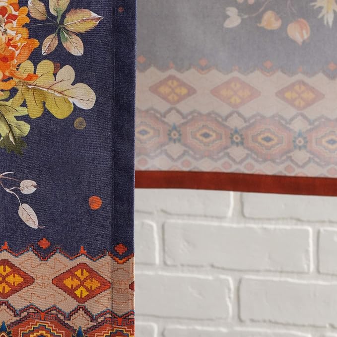 Maison d' Hermine Table Runner 100% Cotton Single Layer Table Runners 108 inches Long for Thanksgiving Christmas Decorations Home Kitchen Dining Party Wedding (Kelim - Infinity, 14.5" x 108")