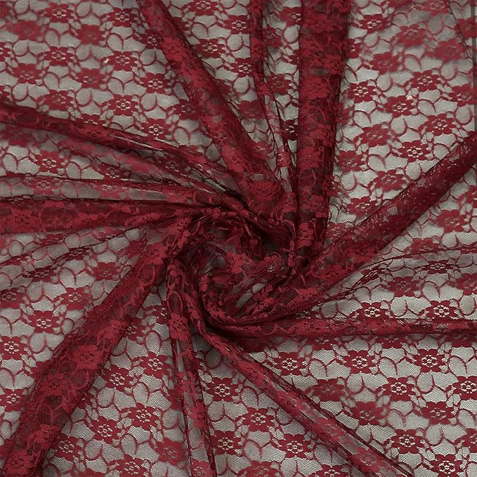 MDS Pack of 12 Wedding 12 x 108 inches Satin Table Runner for Wedding, Decorations for Birthday Parties, Banquets, Graduations, Engagements, Runners fit Rectangle, Round Table- Maroon