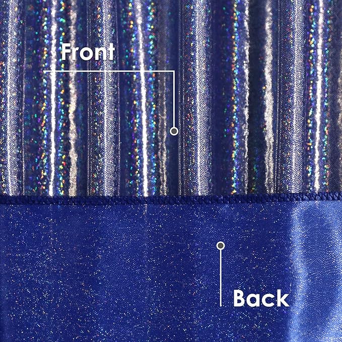 Fitable Sequin Tablecloth for Parties 60x84 Inch - Sparkle Glitter Table Cloth Laser Rectangle Overlay for Wedding Baby Shower Ceremony Birthday Holiday Banquet, Dark Blue