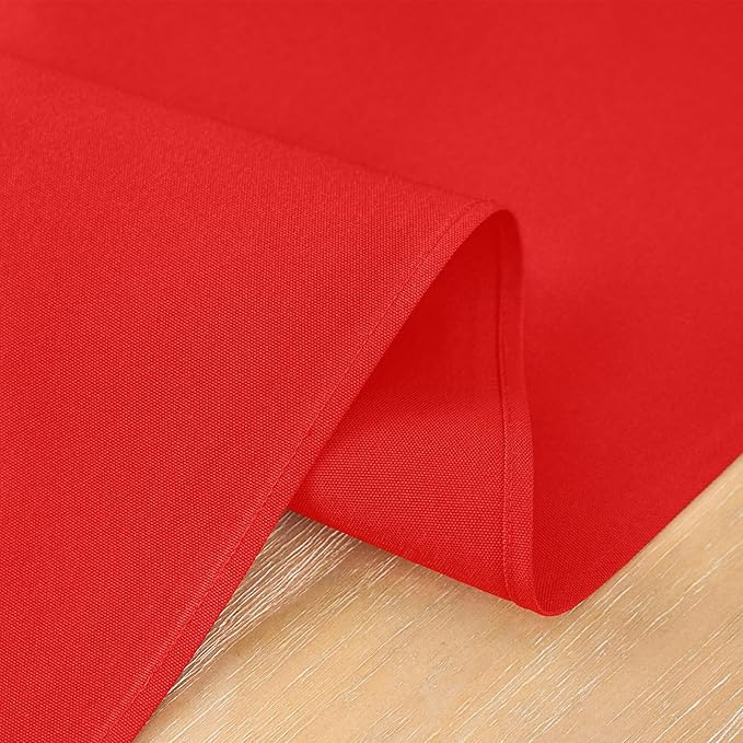 2 Pack Red Table Runner 12 x 60 Inch Solid Color Farmhouse Runners Coffee Table Dresser for Daily Party Home Decoration