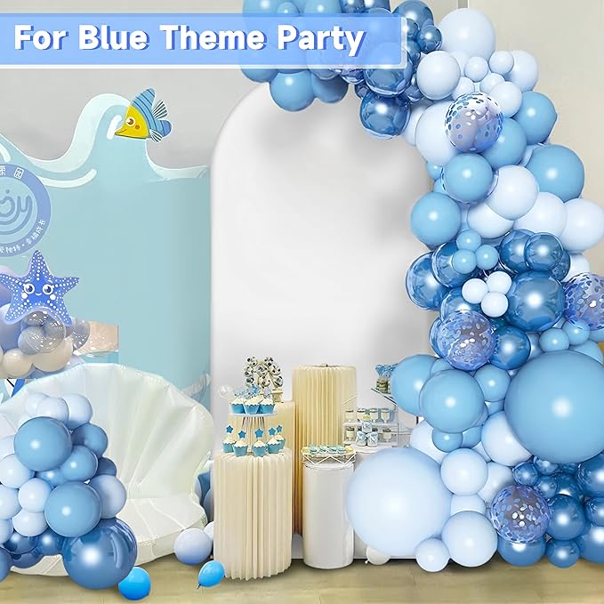 Hemmotop 6.6 ft White Arch Backdrop Cover (No Arch Stand), Spandex Arch Covers Stretchy Backdrop for Party, Wedding, Birthday, Baby Shower, Non-See Through, Reusable for Balloon Arches