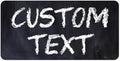 Custom Sign, Custom Street Sign, 11 Font Colors, 13 Font Styles, 4 Hole Options, 22 Sizes, 9x18 Inches, Rust Free DiBound, Fade Resistant, Made in USA by My Sign Center (Chalkboard Black)
