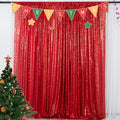 ShinyBeauty Red Sequin-Backdrop-20FTx10FT Sequin Fabric Backdrop for Photoshoot Red Wedding Drapes Heavy Duty Backdrop 10FT Glitter Backdrops Happy Birthday, Baby Shower Background