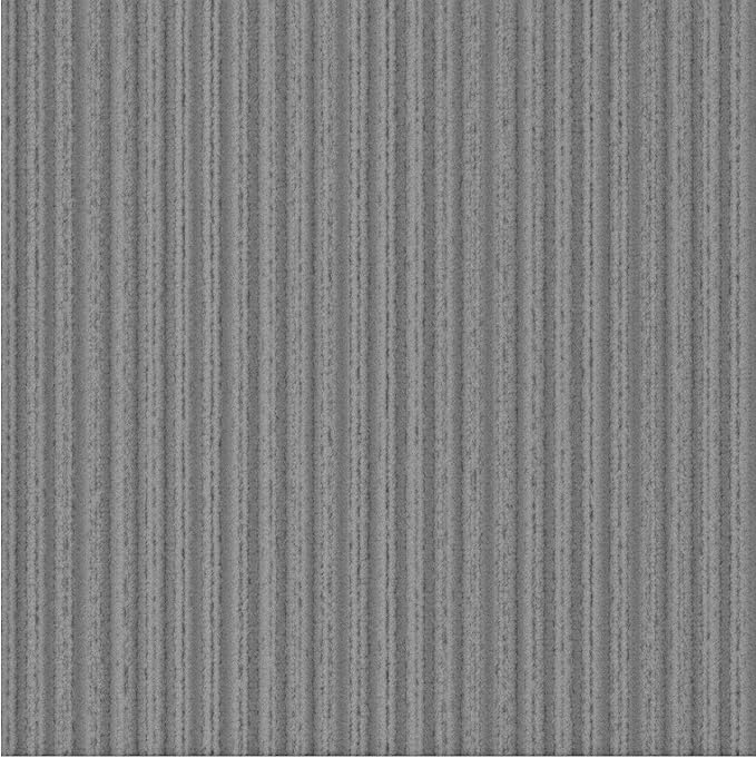 Ottomanson 2' x 22' Hallway Runner with Scraper Pile Extra Durable Non-Slip Rug Mat for Indoor & Outdoor Use - Ideal for Kitchen, Entryway, Patio & Garage - High-Traffic Carpet, Gray