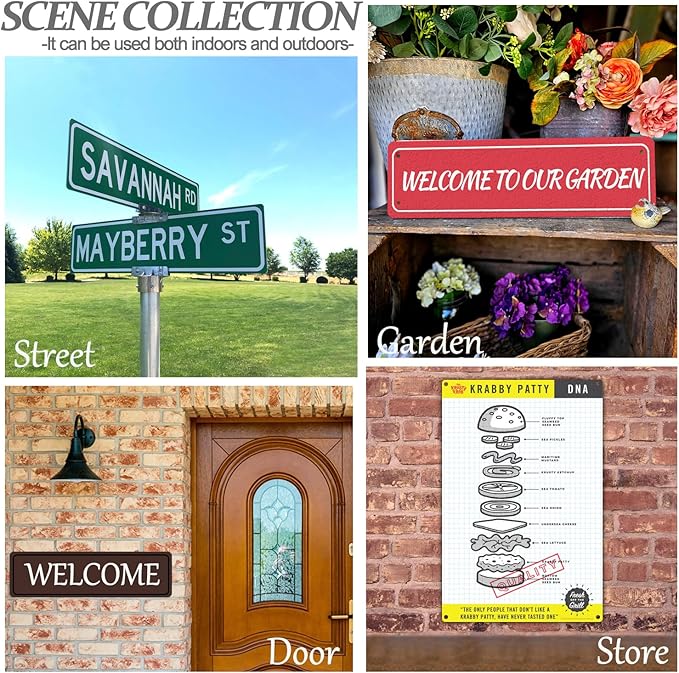 Custom Sign, Personalized Metal Signs,Customized Metal Signs Outdoor for Offices, Businesses, Workplaces, Street, Address, Indoor and Outdoor Use