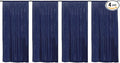 JYFLZQ Navy Blue Sequin Backdrop Curtains 2ft x 8ft 4 Panel Glitter Photo Booth Backdrops Sparkly Photography Background Drapes for Parties Wedding Bridal Showers