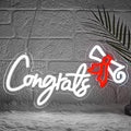 Congrats Graduation Neon Sign - Class of 2025 Graduation Party Decorations,LED Neon Light Up Sign for Photo Backdrop,Graduate Ceremony Wall Decor for High School College Celebration