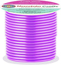 Mandala Crafts 13 Gauge Anodized Aluminum Craft Wire for Jewelry Making - 60 FT Colored Flexible Violet Wire - Bendable for Bonsai Armature Crafting Sculpting