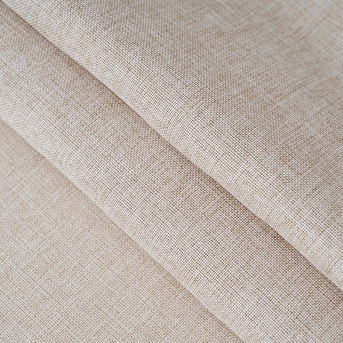 NLMUVW Round Linen Tablecloth 36 Inch, Oatmeal Small Table Cloth Rustic Water Resistant Farmhouse Table Cover for Kitchen Dining Party Coffee