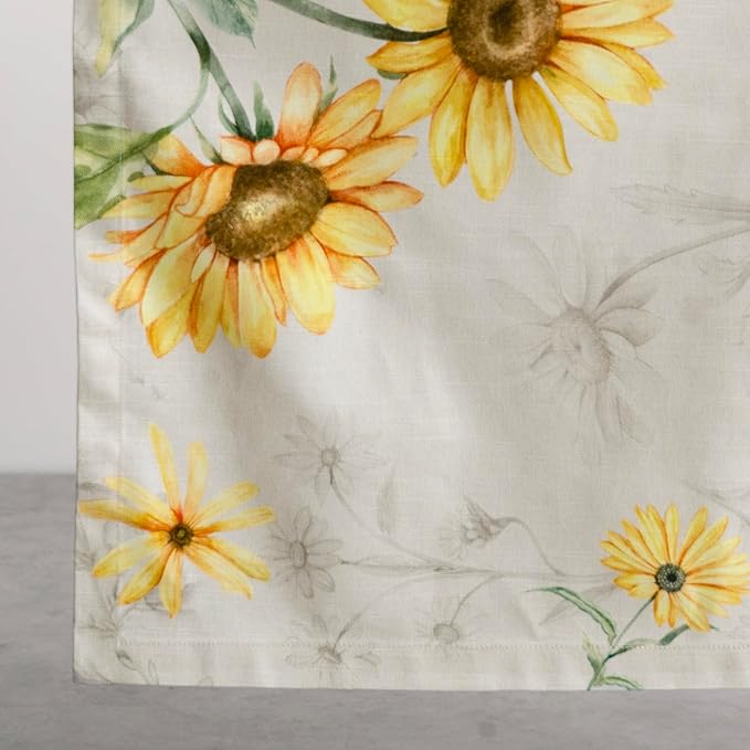 Maison d' Hermine Table Runner 100% Cotton Single Layer Table Runners 108 inches Long Decorative for Home Kitchen Dining Party Baby Shower Wedding Bridal Shower Spring Summer (Candice, 14.50" x 108")