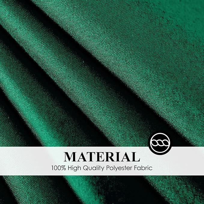 Round Tablecloth 6 Pack 90 Inch Dark Green Tablecloths Washable Decorative Linen Polyester Table Clothes Cover for Dining Table Banquets Buffet Parties and Wedding